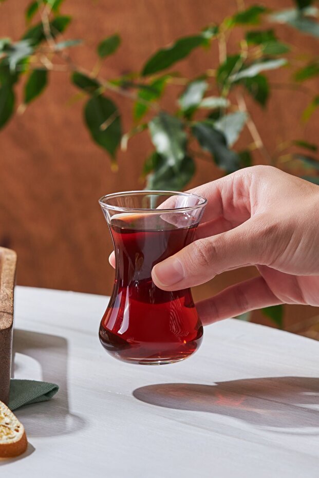 Karaca Vefa Premium Turkish Tea Glass Set - 6 Pcs - TryAladdin