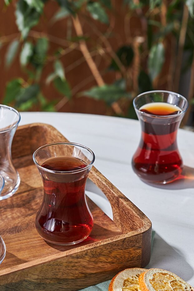 Karaca Vefa Premium Turkish Tea Glass Set - 6 Pcs - TryAladdin
