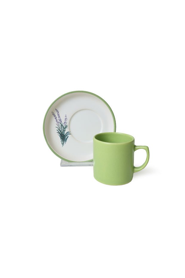 Keramika Elegant Floral Design Turkish Coffee Set - 4 - Piece Set - TryAladdin