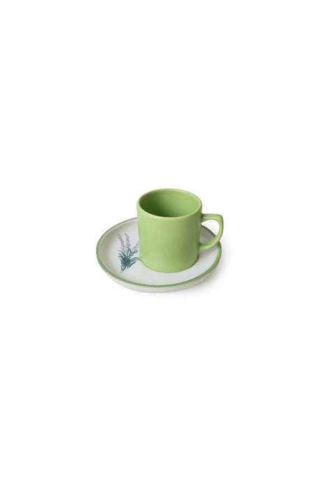 Keramika Elegant Floral Design Turkish Coffee Set - 4 - Piece Set - TryAladdin