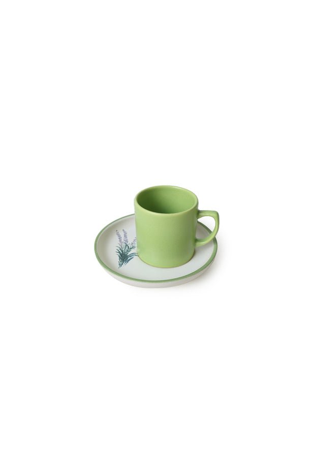 Keramika Elegant Floral Design Turkish Coffee Set - 4 - Piece Set - TryAladdin