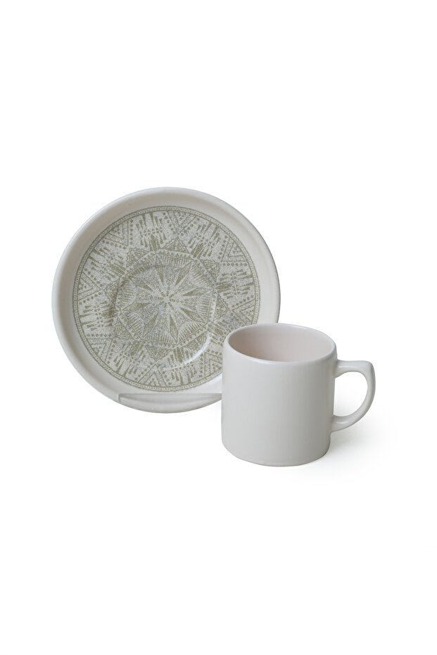 Keramika Premium Nordic Groundlace Coffee Set - 12 Piece - 6 Person - TryAladdin