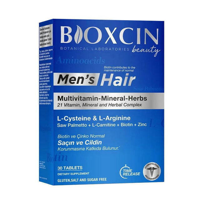 Keratin, Biotin & Collagen - Men's Hair Health Tablets - TryAladdin