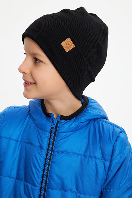 Kids' 100% Cotton Ribbed Beanie Hat - Soft & Breathable - TryAladdin