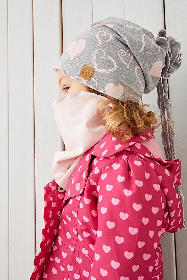 Kids 4 - Season Soft cotton Beanie & Neck Warmer Set - TryAladdin