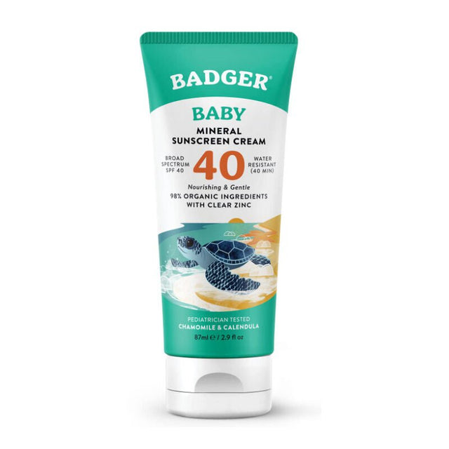 Kids & Baby Mineral Sunscreen - SPF 40 Organic Water - Resistant Cream - TryAladdin