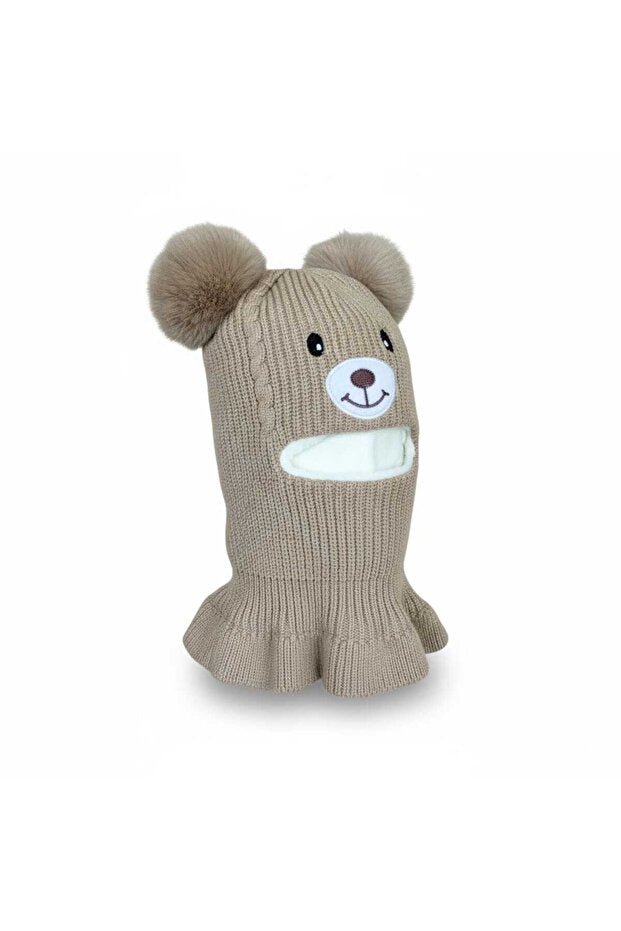 Kids Bear Balaclava - Fleece Lined Winter Snow Mask (3 - 8 Yrs) - TryAladdin