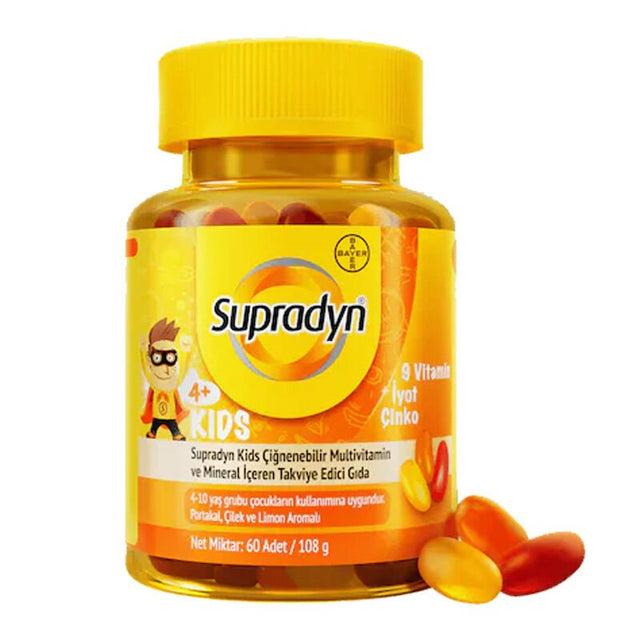 Kids Chewable Multivitamin & Mineral - Daily Growth & Immunity Support - TryAladdin