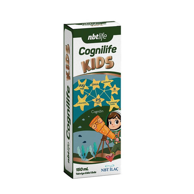 Kids Cognitive Support Liquid Supplement with DHA & B Vitamins (4 - 10 Years) - TryAladdin