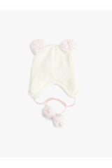 Kids cute cat Pom - Pom Knitted Beanie Hat - cozy & Warm - TryAladdin