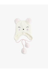 Kids cute cat Pom - Pom Knitted Beanie Hat - cozy & Warm - TryAladdin