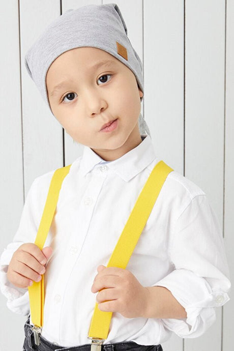 Kids Grey 4 - Season Soft cotton Beanie Hat - TryAladdin