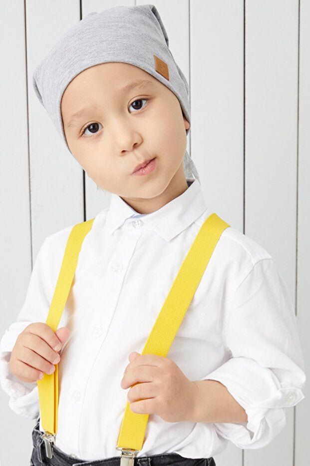 Kids Grey 4 - Season Soft cotton Beanie Hat - TryAladdin