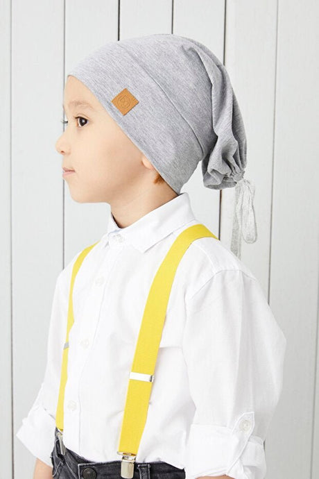Kids Grey 4 - Season Soft cotton Beanie Hat - TryAladdin
