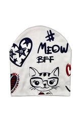Kids Meow cat Beanie - Double - Layered cotton - TryAladdin