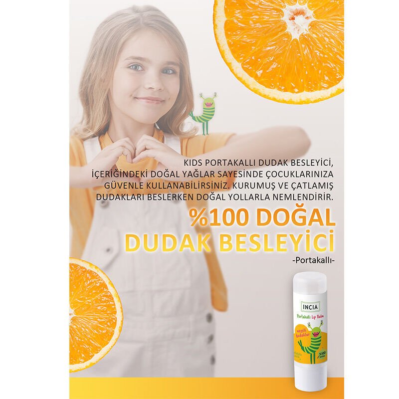 Kids Natural Orange Lip Balm - Deeply Hydrating & Protective - TryAladdin