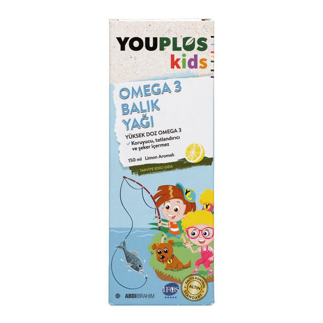 Kids Omega - 3 Fish Oil - Brain & Development Support Liquid - TryAladdin