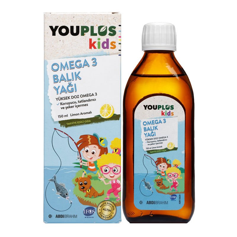 Kids Omega - 3 Fish Oil - Brain & Development Support Liquid - TryAladdin