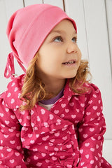 Kids Pink 2 - Piece cotton Hat & Neck Warmer Set - cozy & Soft - TryAladdin