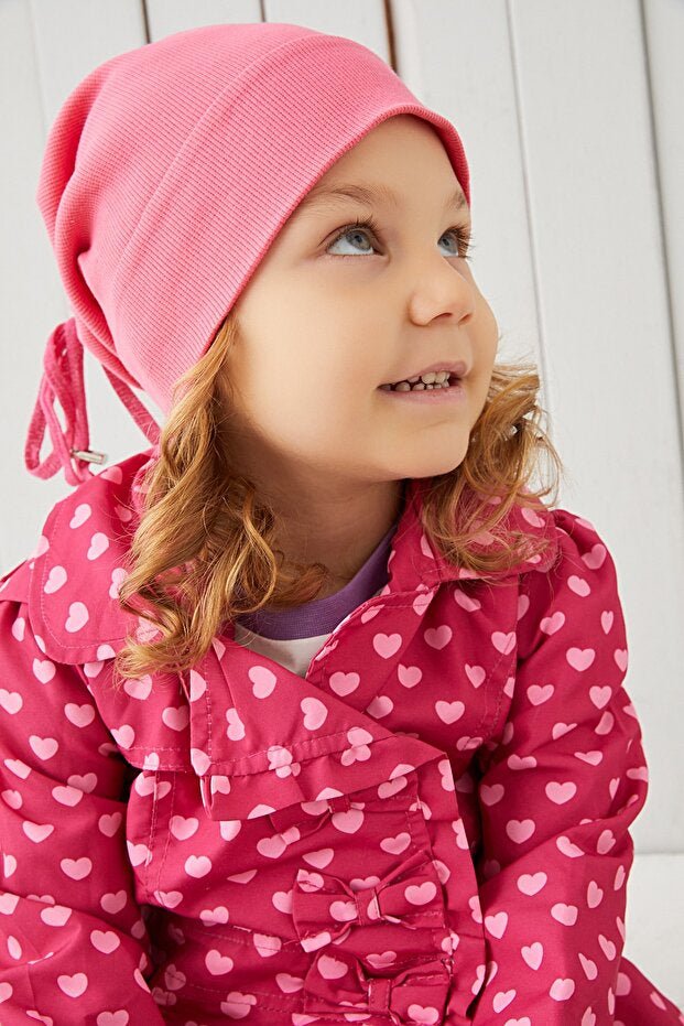 Kids Pink 2 - Piece cotton Hat & Neck Warmer Set - cozy & Soft - TryAladdin