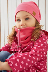 Kids Pink 2 - Piece cotton Hat & Neck Warmer Set - cozy & Soft - TryAladdin