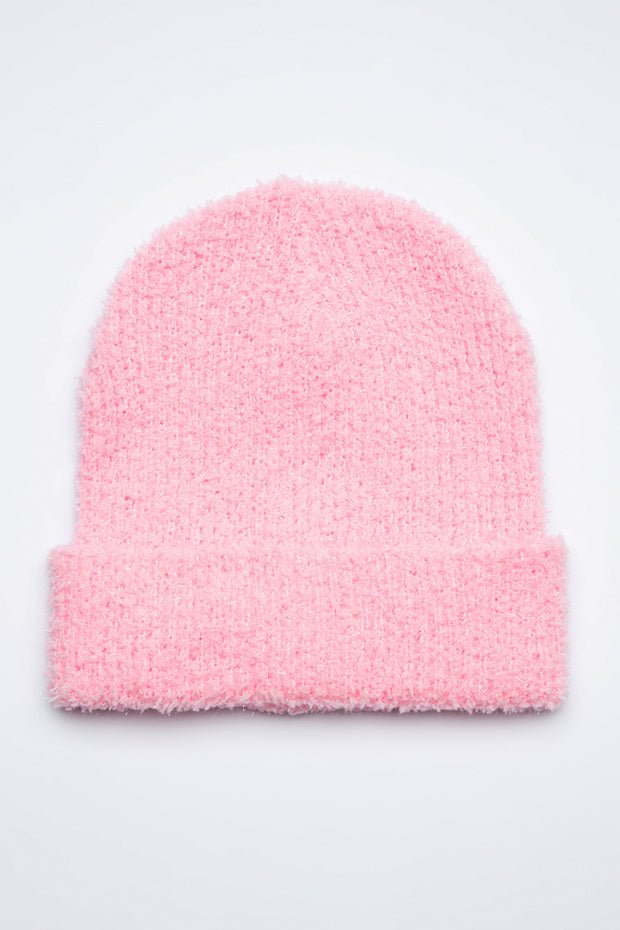 Kids Pink Shimmer Beanie - cozy & Stylish Winter Warmth - TryAladdin