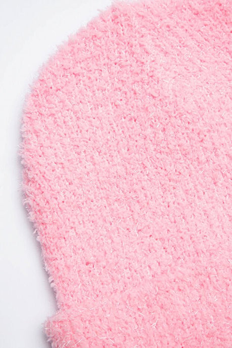 Kids' Pink Shimmer Beanie - Cozy & Stylish Winter Warmth - TryAladdin