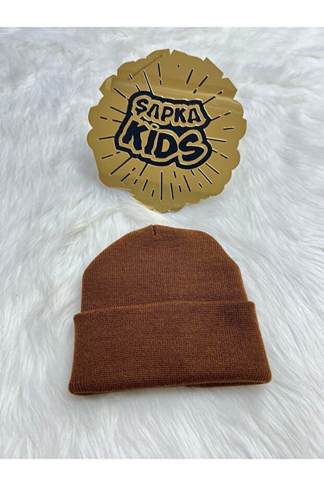 Kids Plain Knit Beanie - Soft, Warm & Stylish - TryAladdin