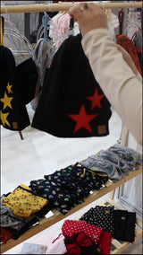 Kids Red & Yellow Star Beanie Hat - Soft cotton - TryAladdin