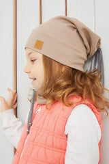 Kids' Ribbed Cotton Hat & Neck Warmer Set - TryAladdin