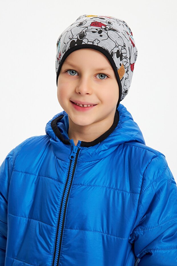 Kids Snoopy Beanie & Neck Warmer Set - Soft Cotton Blend - TryAladdin