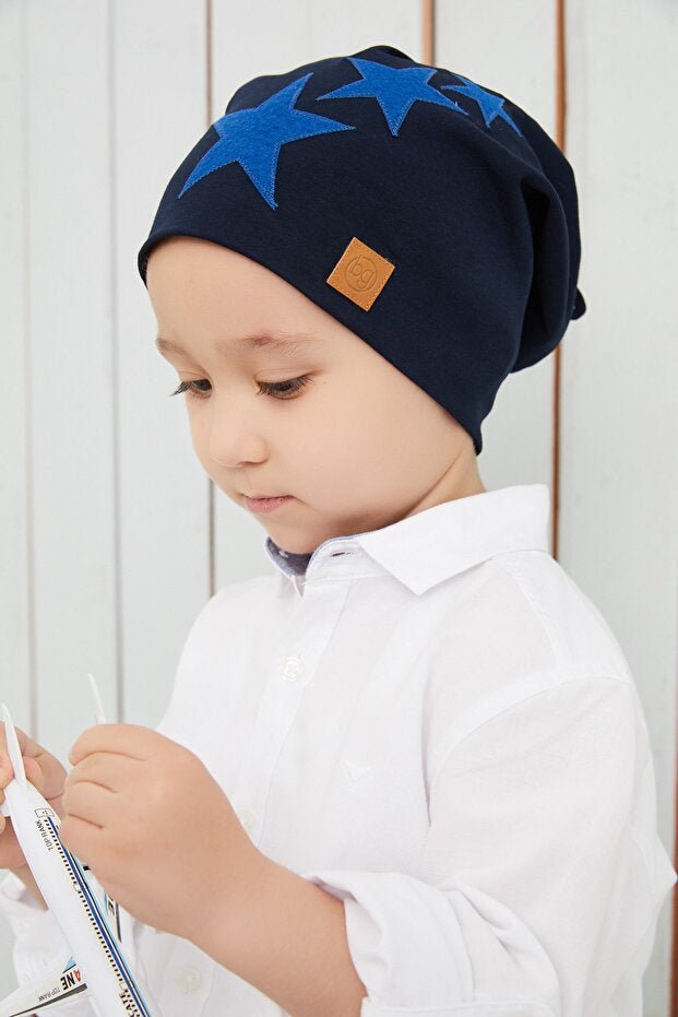 Kids' Star Beanie & Neck Warmer Set - Soft 100% Cotton - TryAladdin