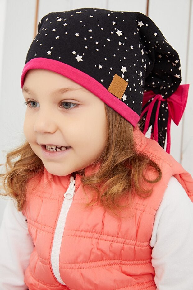 Kids' Star Pattern Cotton Beanie - Soft & Double Layered - TryAladdin