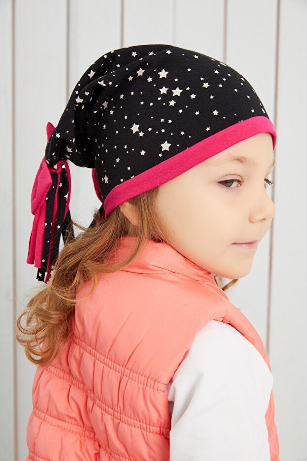 Kids Star Pattern cotton Beanie - Soft & Double Layered - TryAladdin