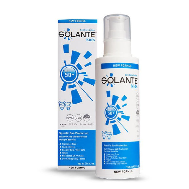 Kids Sun Protection Lotion - SPF50+ UVA/UVB Vegan Formula - TryAladdin