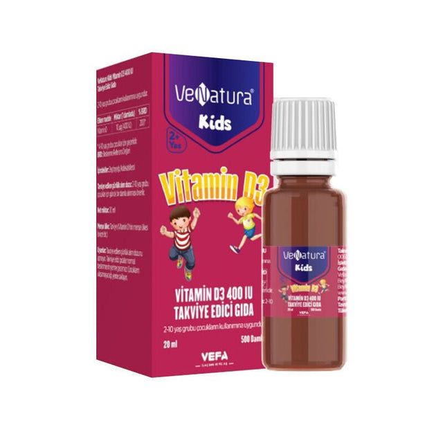 Kids Vitamin D3 400 IU Drops - Bone & Immune Support (2 - 10 Years) - TryAladdin