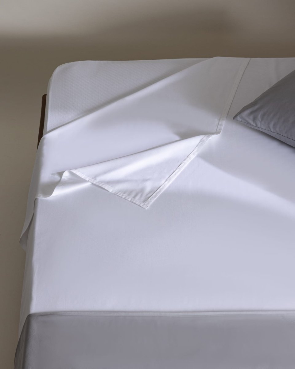 King Size 100% Cotton Sateen Flat Sheet - TryAladdin