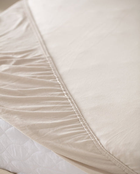 King Size Bamboo Fitted Sheet - Ultra Soft & Breathable Bedding - TryAladdin
