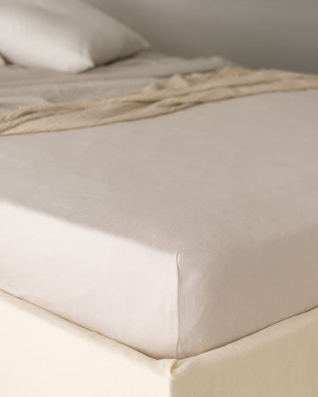 King Size Bamboo Fitted Sheet - Ultra Soft & Breathable Bedding - TryAladdin