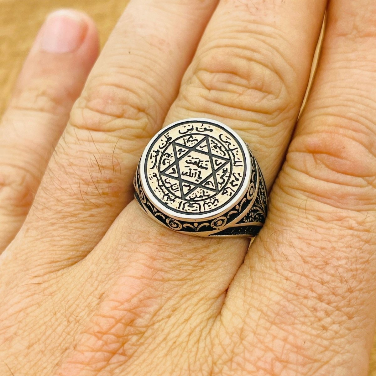 King Solomon Seal Silver Ring