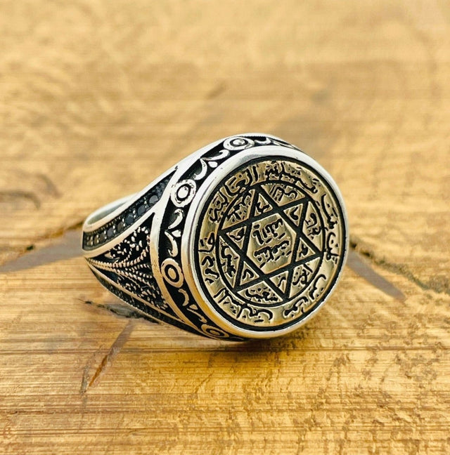 King Solomon Seal Silver Ring