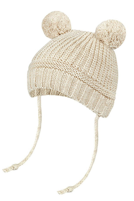 Knitted Baby Hat with Pom - Poms - Soft & Warm - TryAladdin