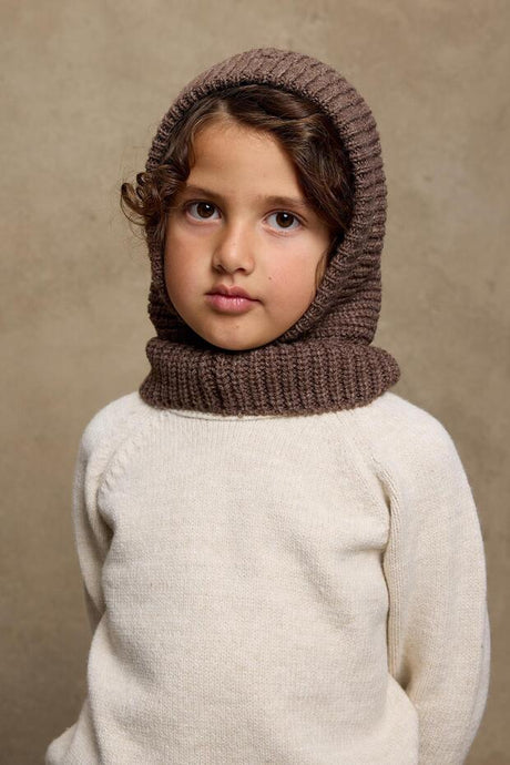 Knitted Balaclava - cozy Brown Headwear - TryAladdin