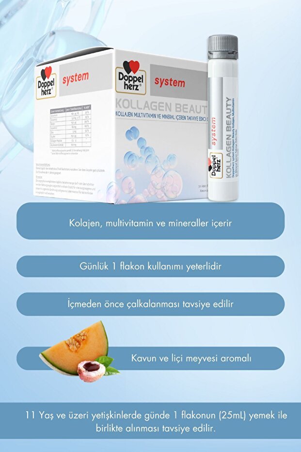 Kollagen Beauty Liquid Supplement - 30 x 25ml Flacons - TryAladdin