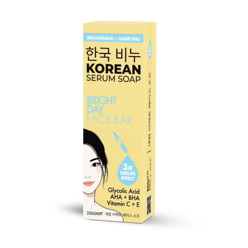 Korean Serum Vitamin Day Face Bar Soap - Revitalizing 3 - Pack (3 x 60g) - TryAladdin