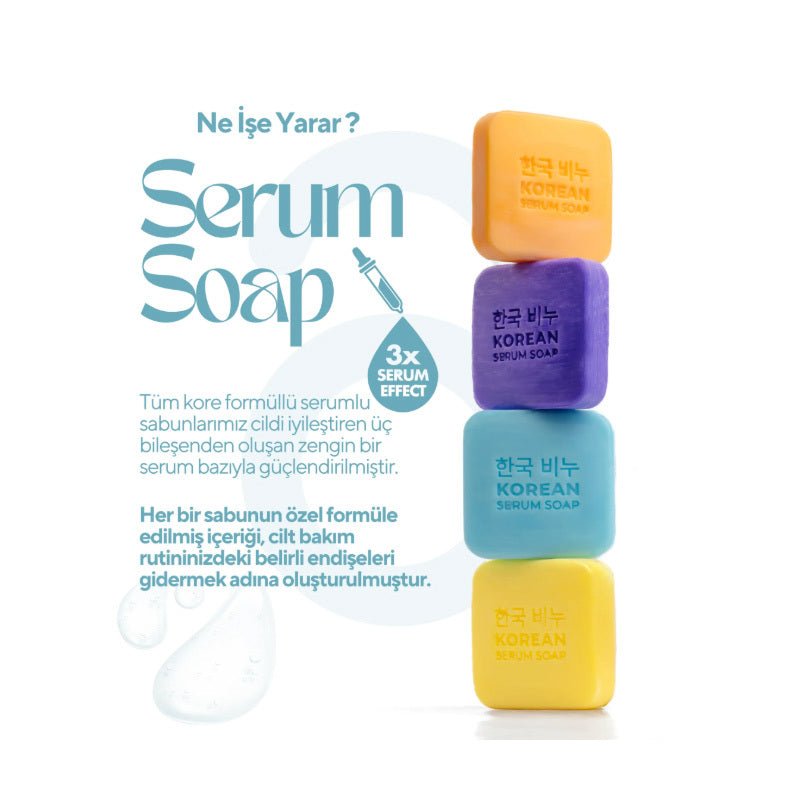 Korean Serum Vitamin Day Face Bar Soap - Revitalizing 3 - Pack (3 x 60g) - TryAladdin