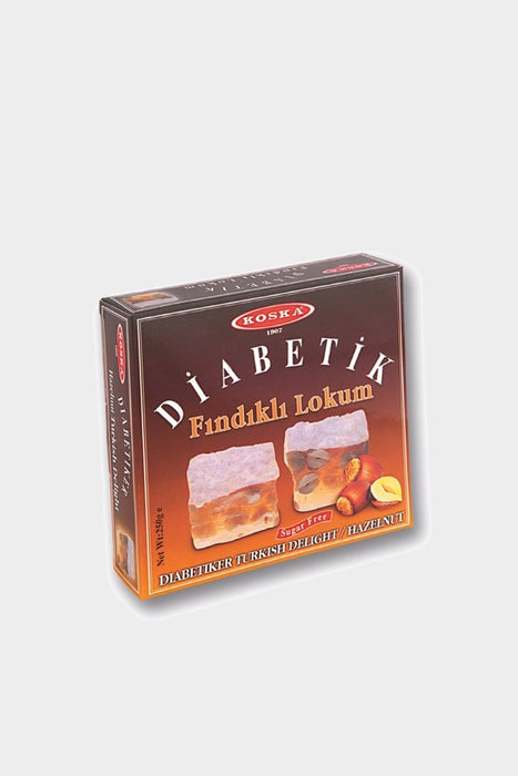 Koska | Sugar - Free, Diabetic Turkish Delight with Whole Hazelnuts