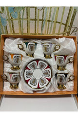 Kosova Harold Premium Porcelain Turkish Coffee Cup Set - 90ml Capacity - TryAladdin