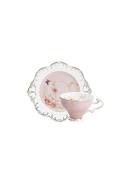 Kosova Premium Pink Flower Turkish Coffee Cup - 1 Piece - TryAladdin