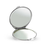 Compact Mirror - Sterling Silver Elegant Daisy Motif